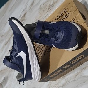 Little Kid's (2Y) Nike Revolution 6 Midnight Navy Blue Shoe's